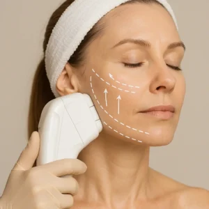 Woman having HI-FU to reduce wrinkles call LA LIPO Stourport-on-Severn Now!