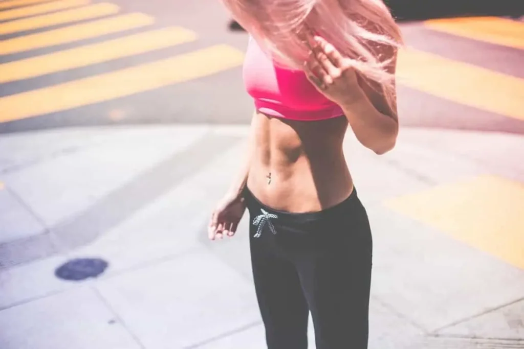 Woman with toned stomach after LA-EMS Body Sculpting Treatment Stourport-on-Severn